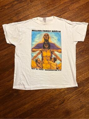 VTG Y2K 2000 Million Man March Black History Graphic Men’s Tee